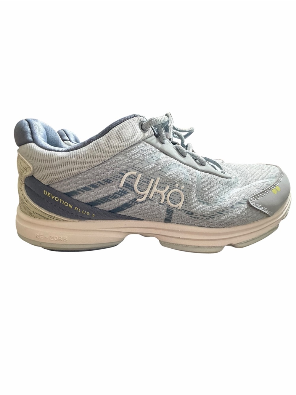 Ryka Light Blue and Gray Devotion Plus 5 Walking Shoe